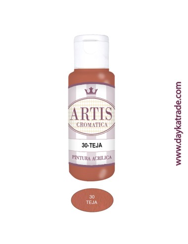 nº 30 teja (60ml) pintura acrilica artis cromatica