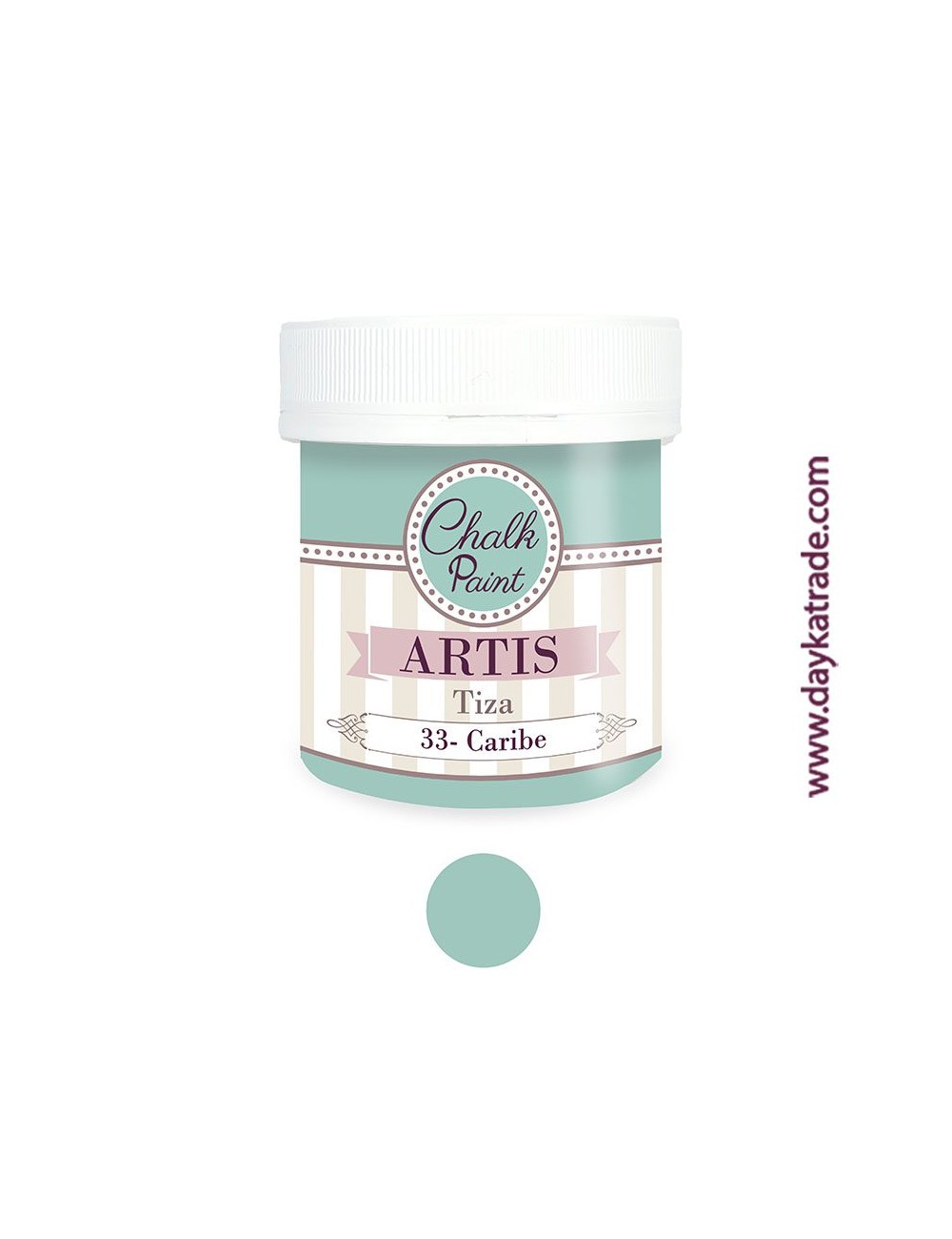 nº 33 caribe pintura tiza chalk paint artis 250 ml