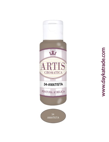 nº 34 amatista (60ml) pintura acrilica artis cromatica