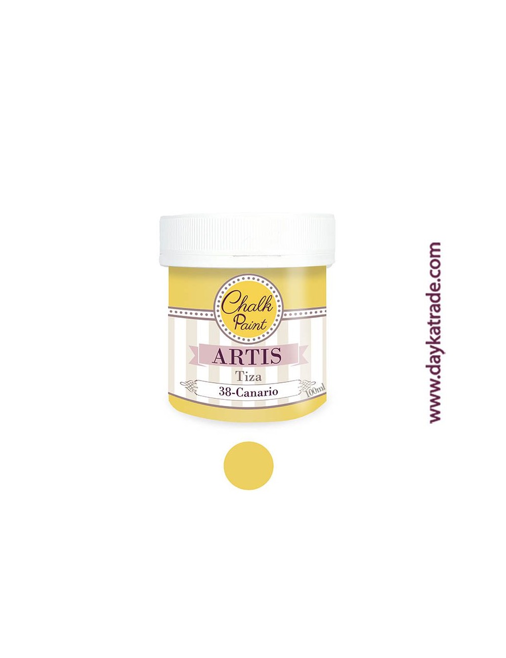 nº 38 canario pintura tiza chalk paint artis 100 ml