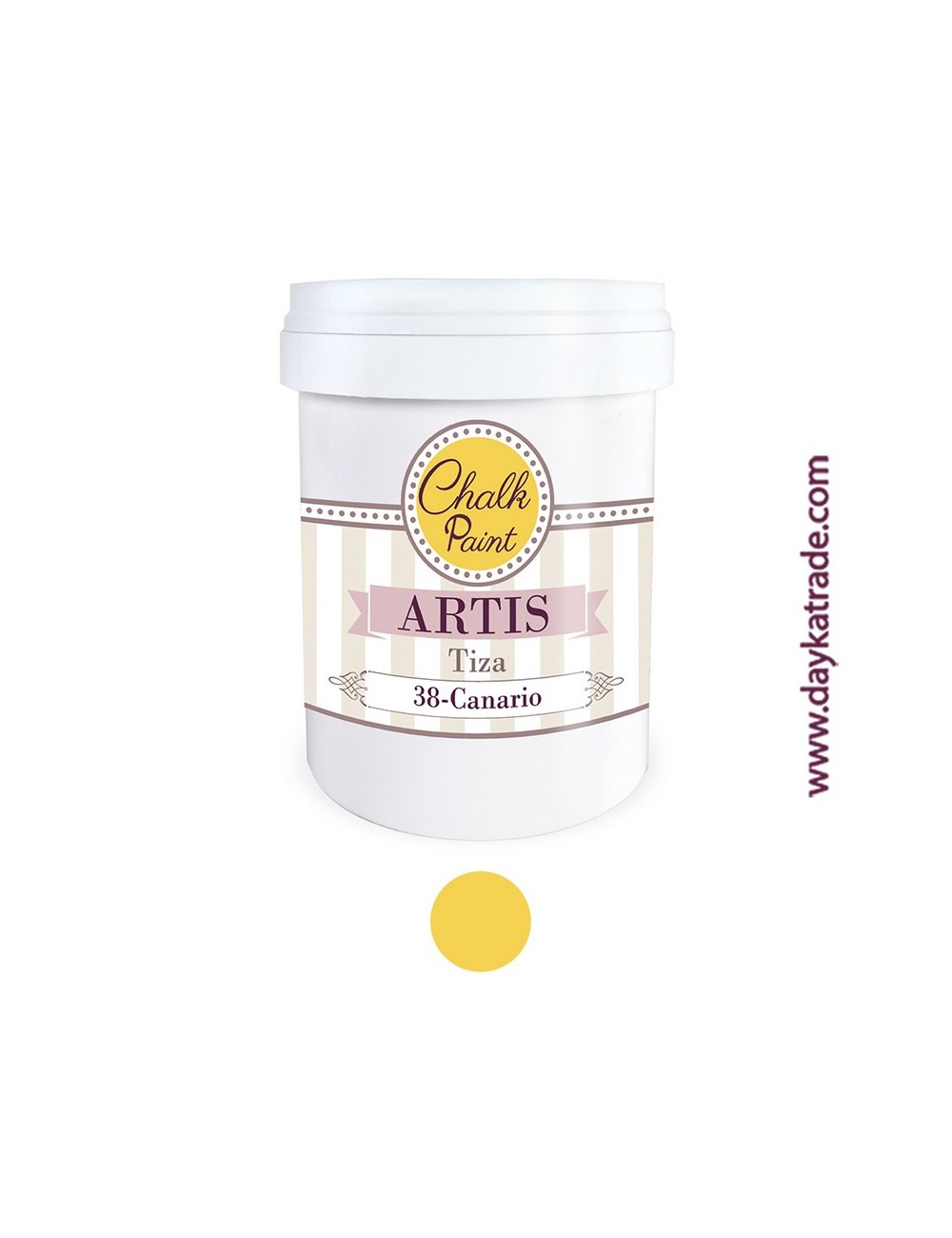 nº 38 canario pintura tiza chalk paint artis 750 ml