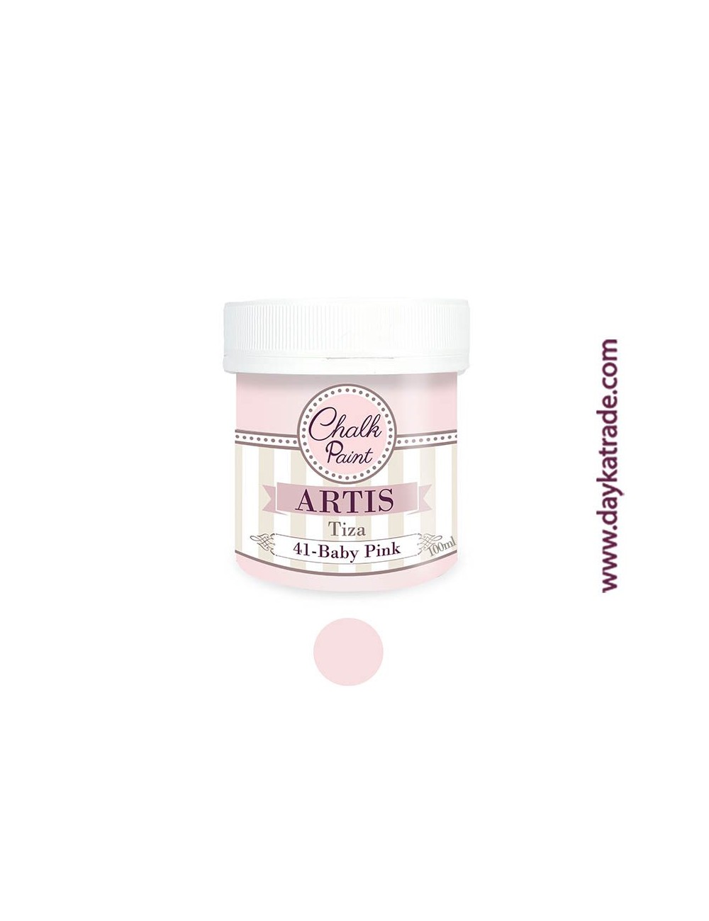 nº 41 baby pink pintura tiza chalk paint artis 100 ml