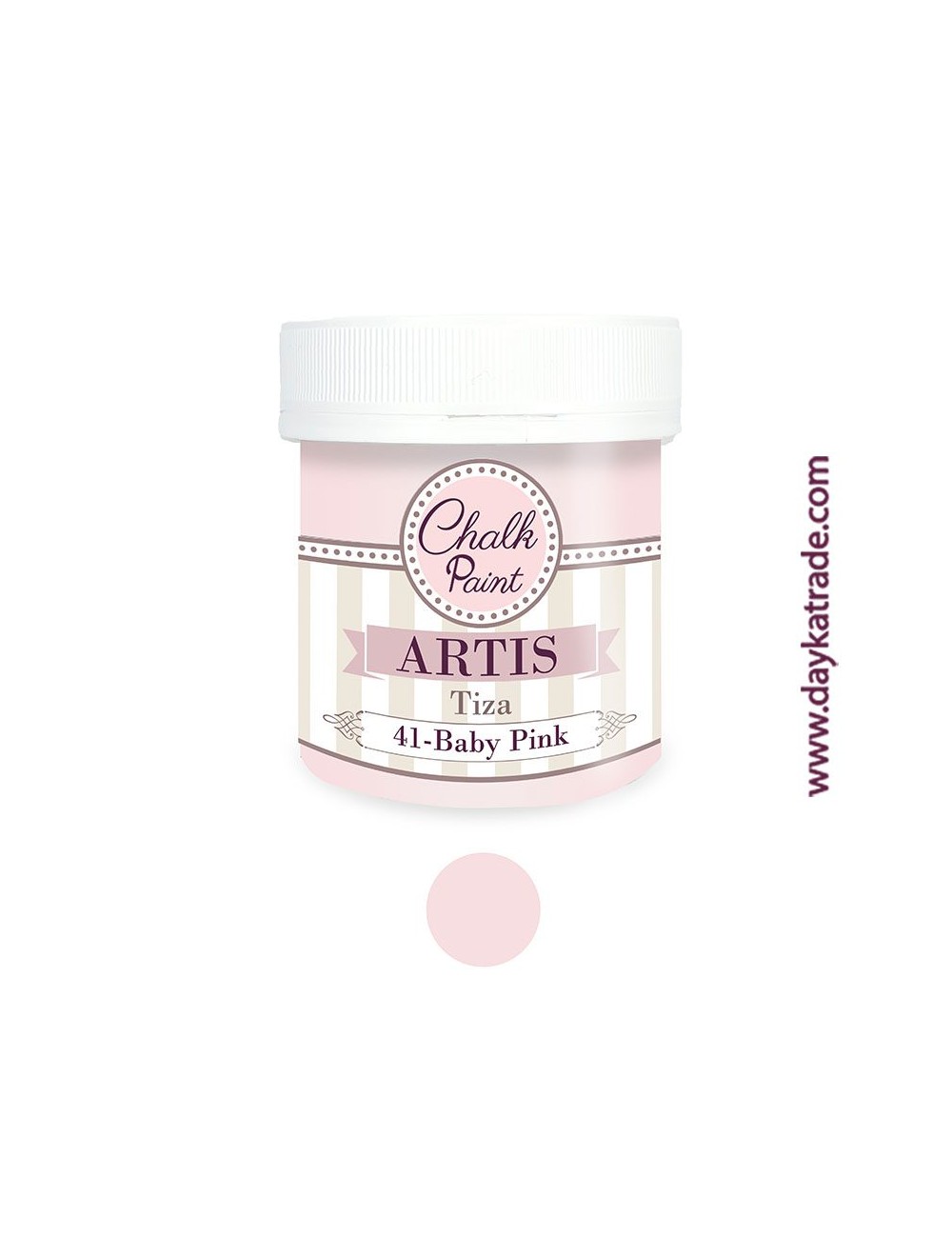 nº 41 baby pink pintura tiza chalk paint artis 250 ml