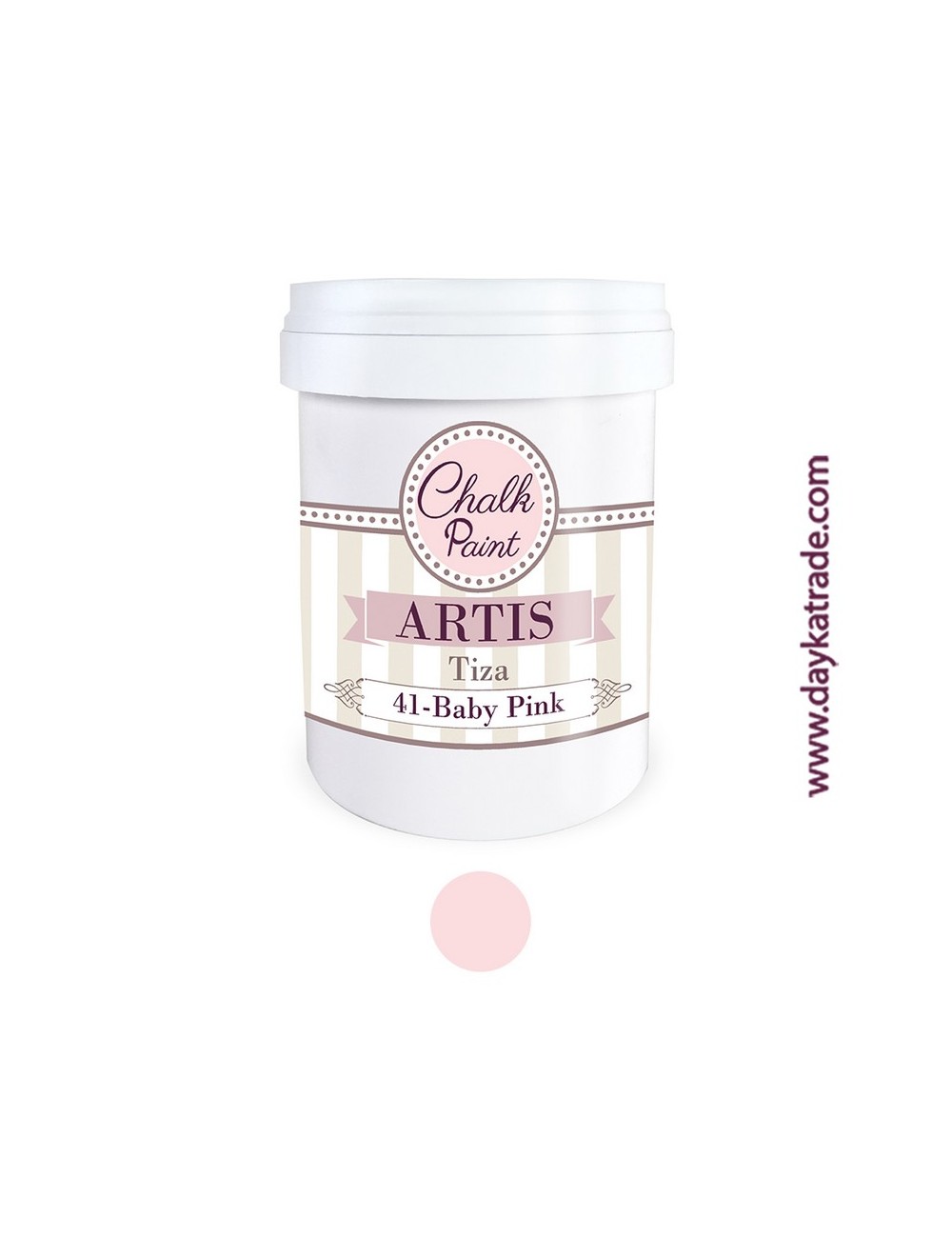 nº 41 baby pink pintura tiza chalk paint artis 750 ml