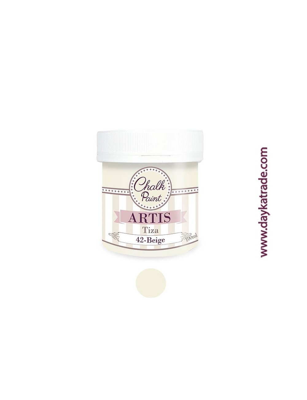 nº 42 beige pintura tiza chalk paint artis 100 ml