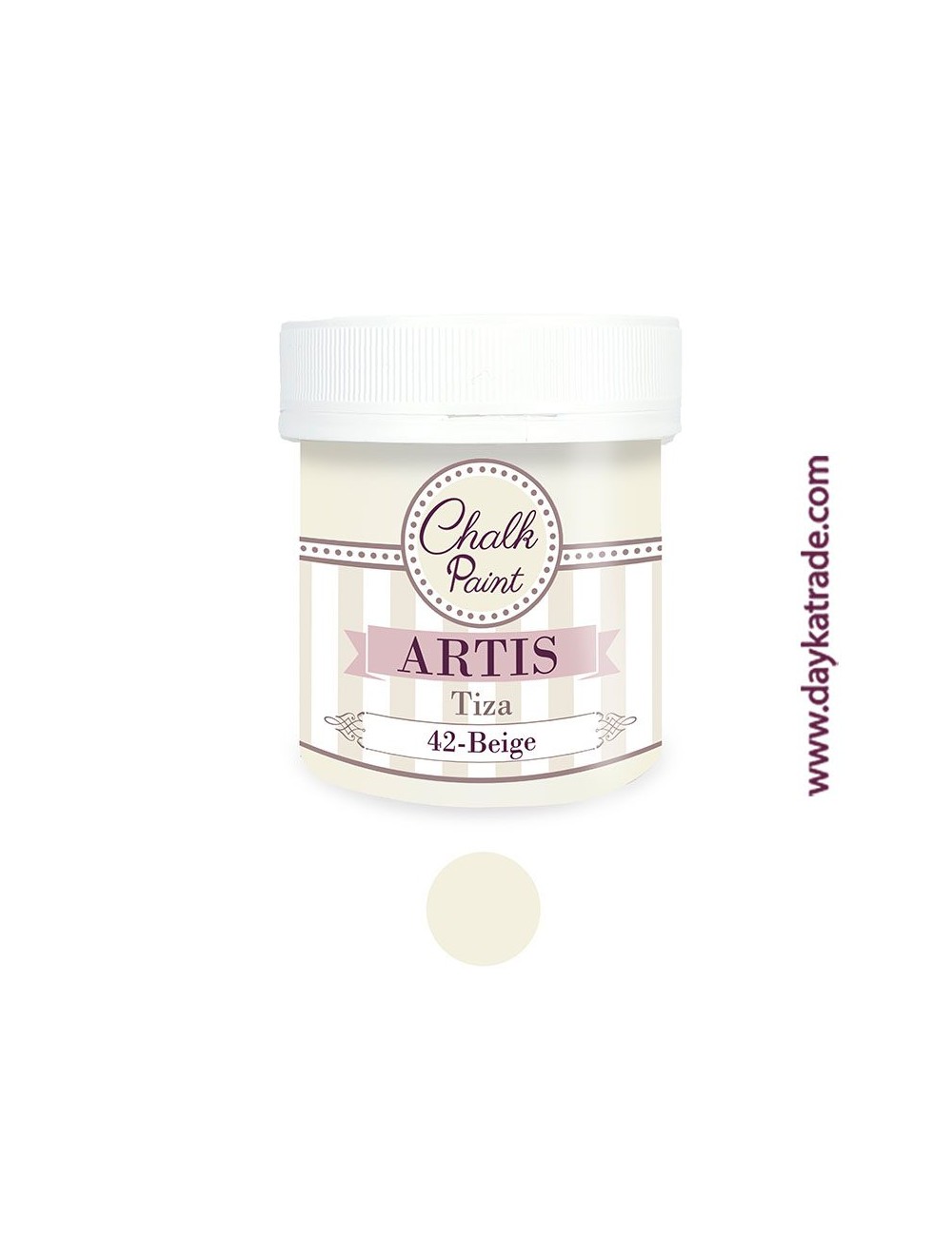 nº 42 beige pintura tiza chalk paint artis 250 ml