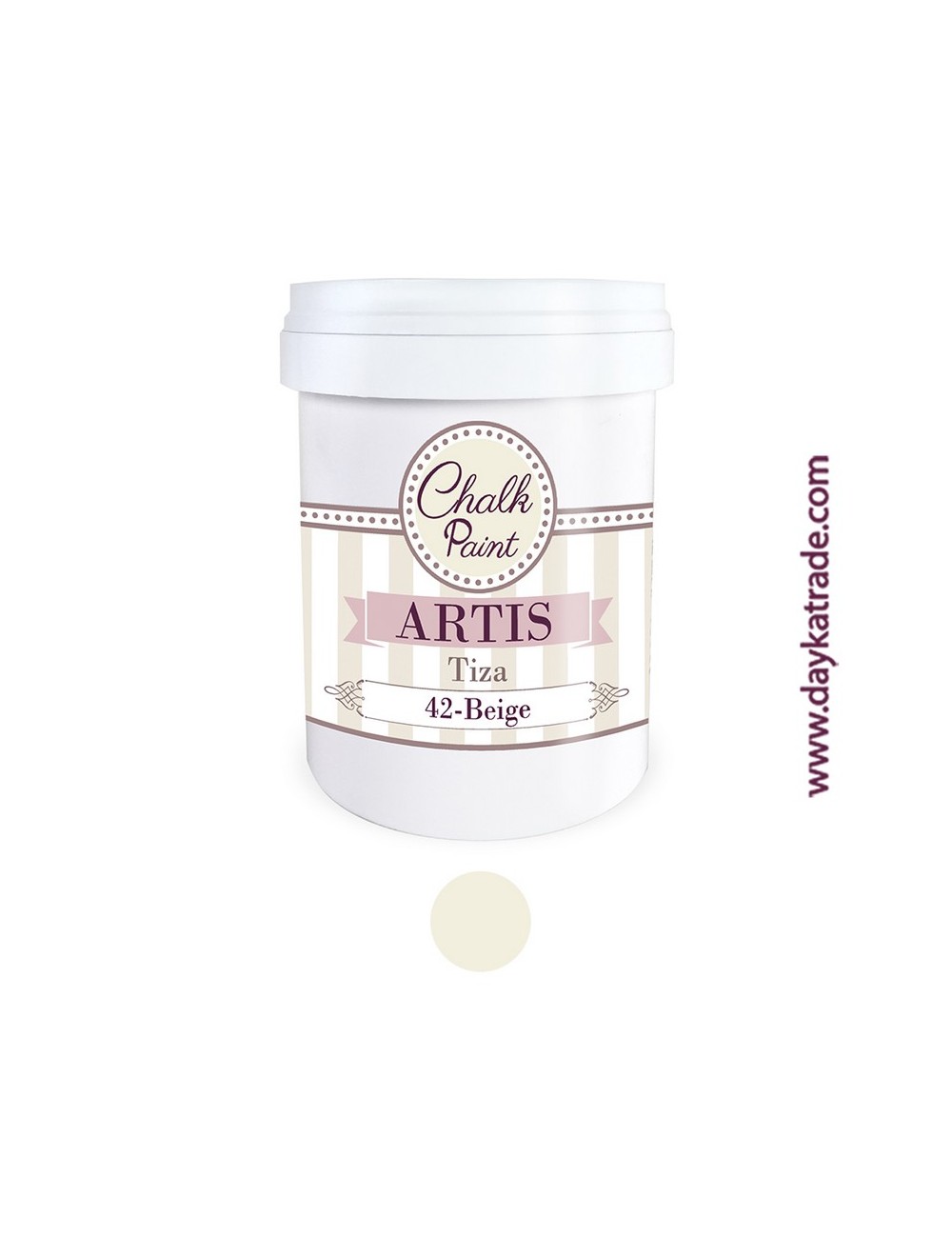 nº 42 beige pintura tiza chalk paint artis 750 ml