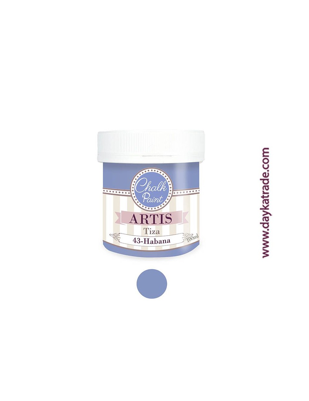 nº 43 habana pintura tiza chalk paint artis 100 ml