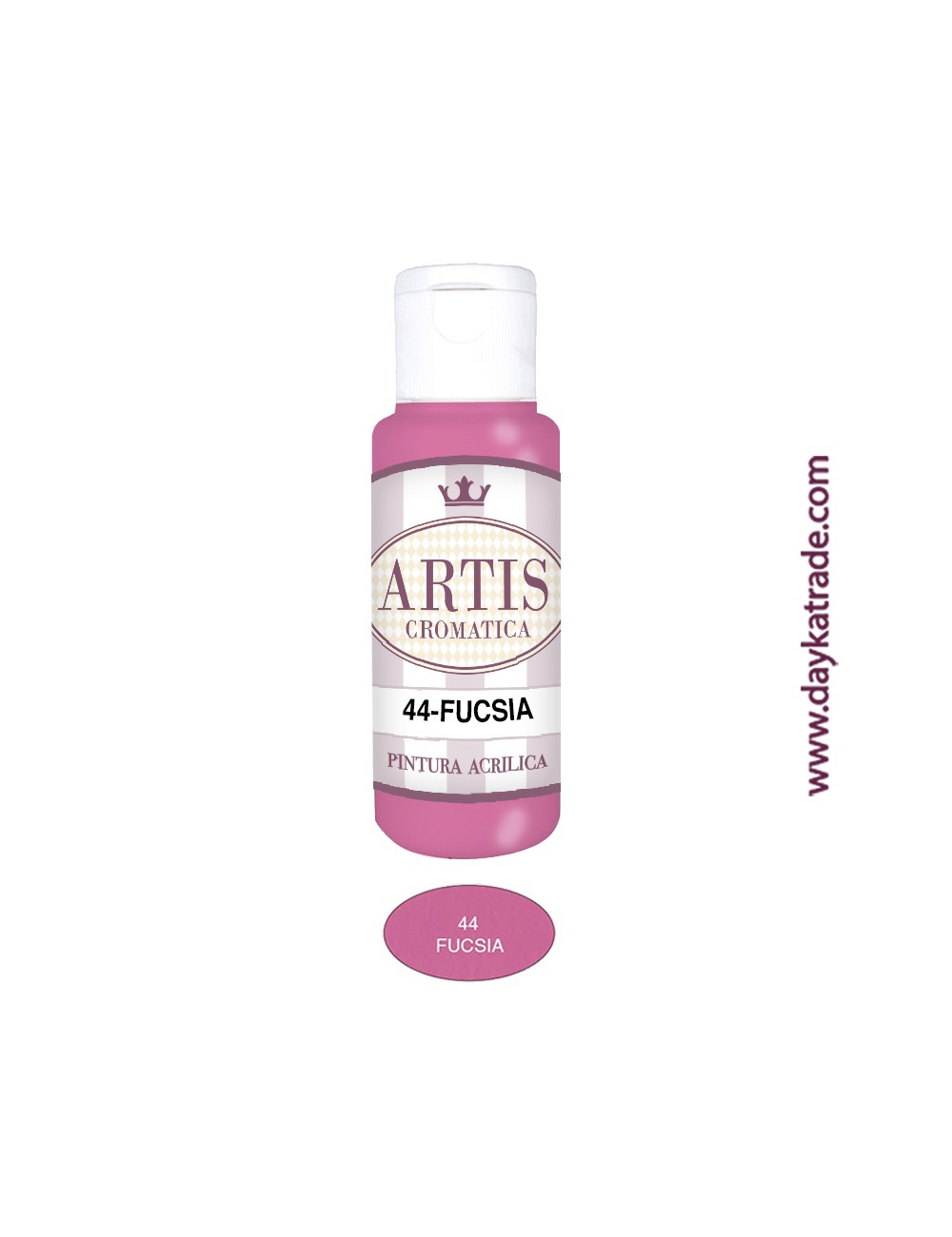 nº 44 fucsia (60ml) pintura acrilica artis cromatica