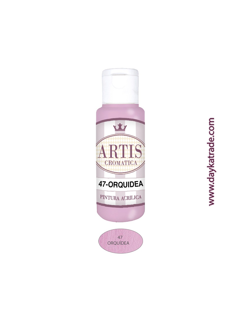 nº 47 orquidea (60ml) pintura acrilica artis cromatica