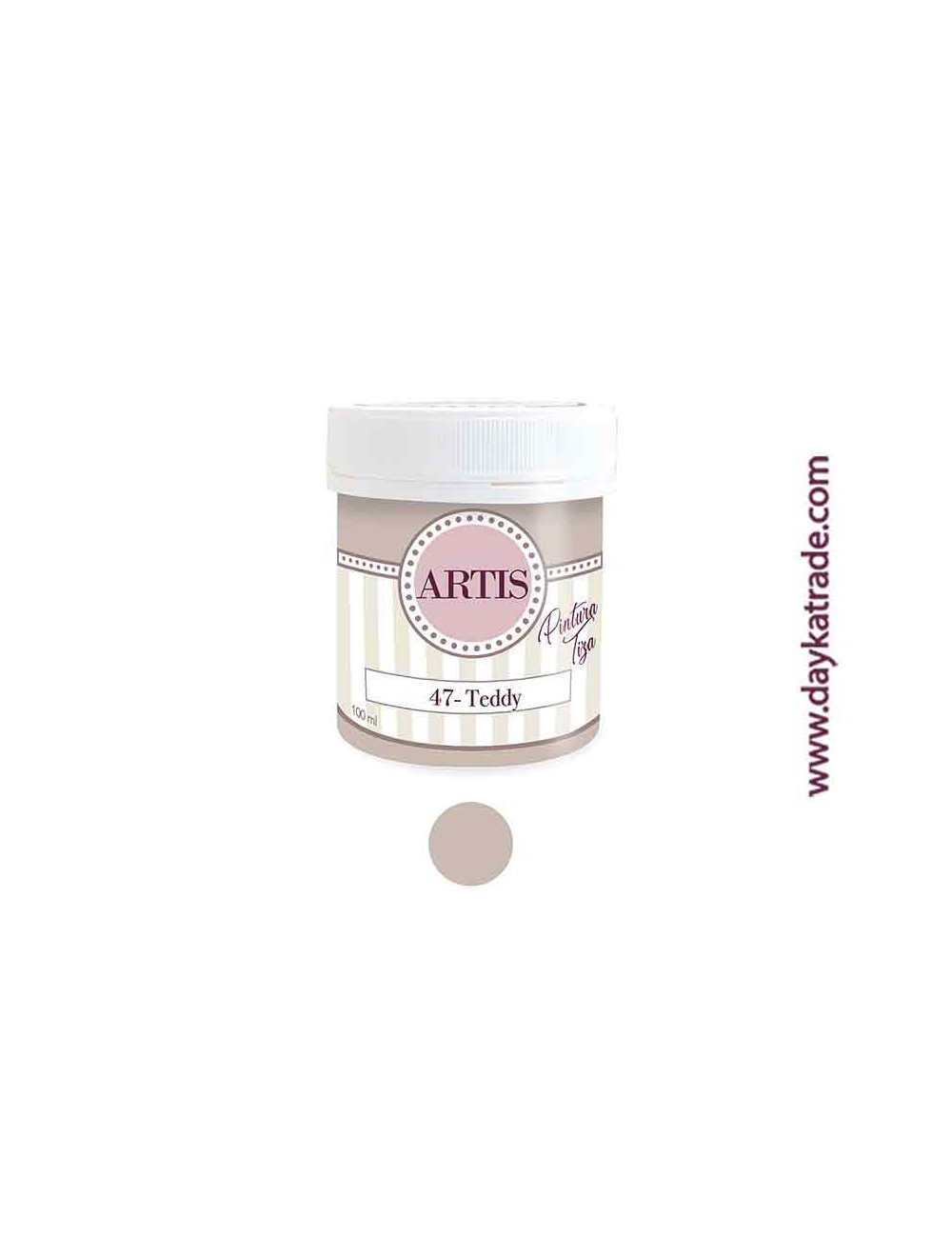nº 47 teddy pintura tiza chalk paint artis 100 ml