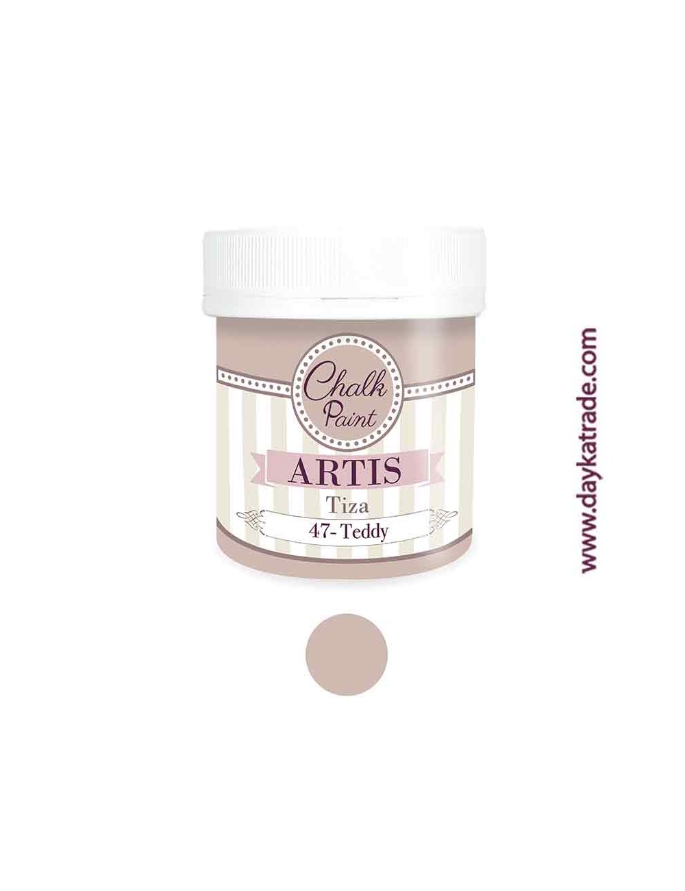 nº 47 teddy pintura tiza chalk paint artis 250 ml