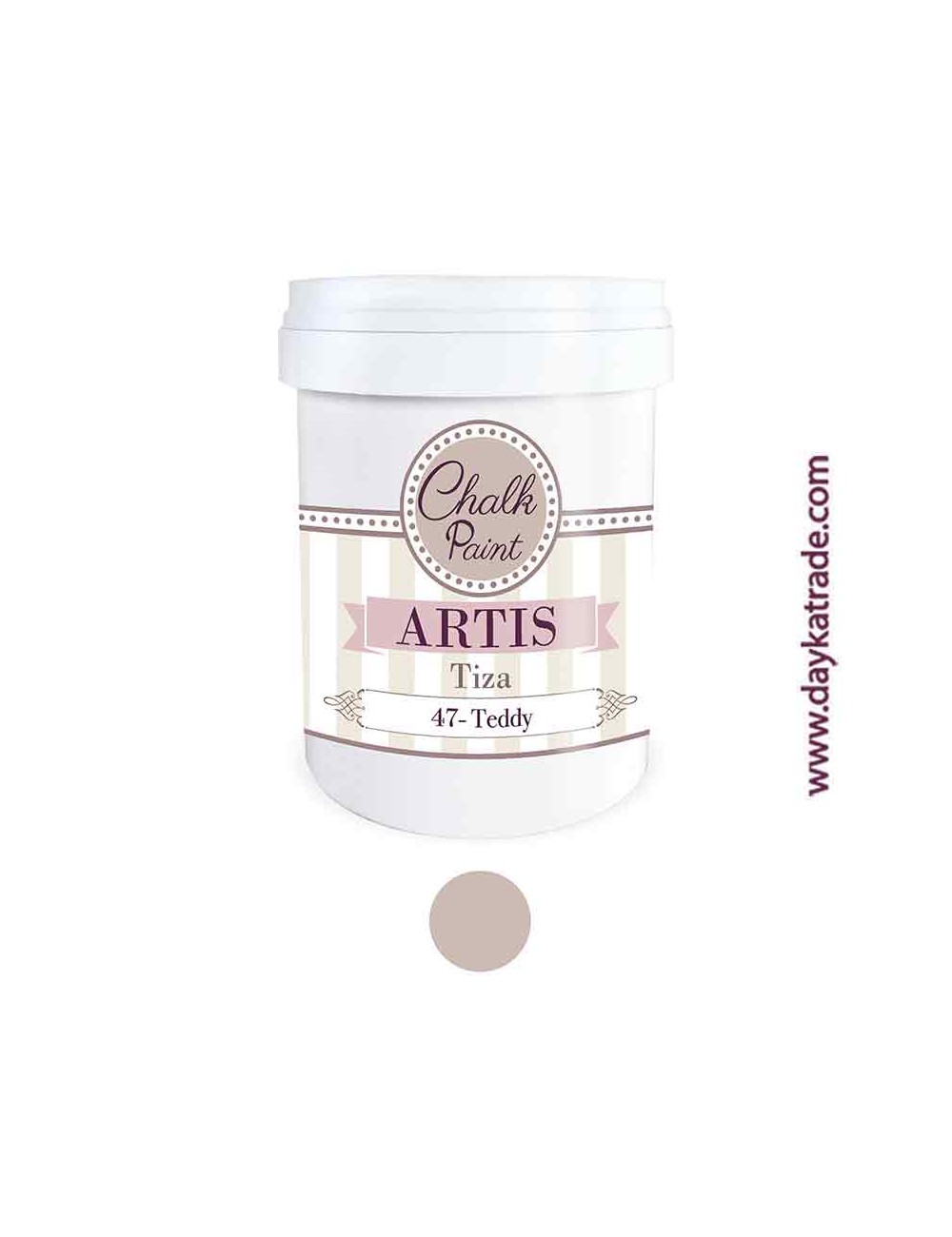 nº 47 teddy pintura tiza chalk paint artis 750 ml