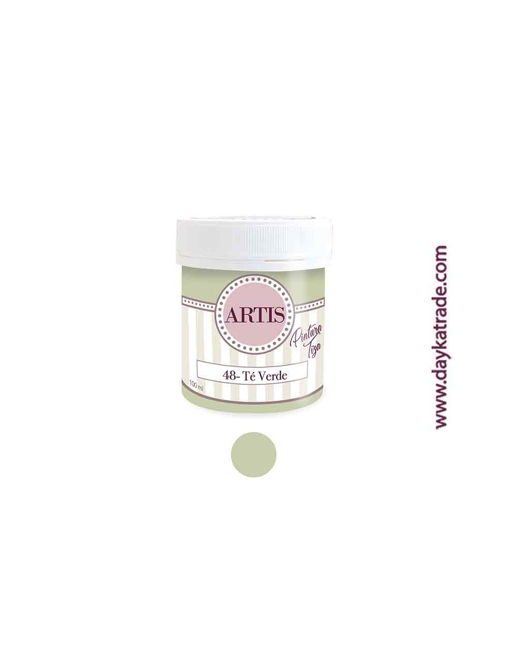 nº 48 té verde pintura tiza chalk paint artis 100 ml