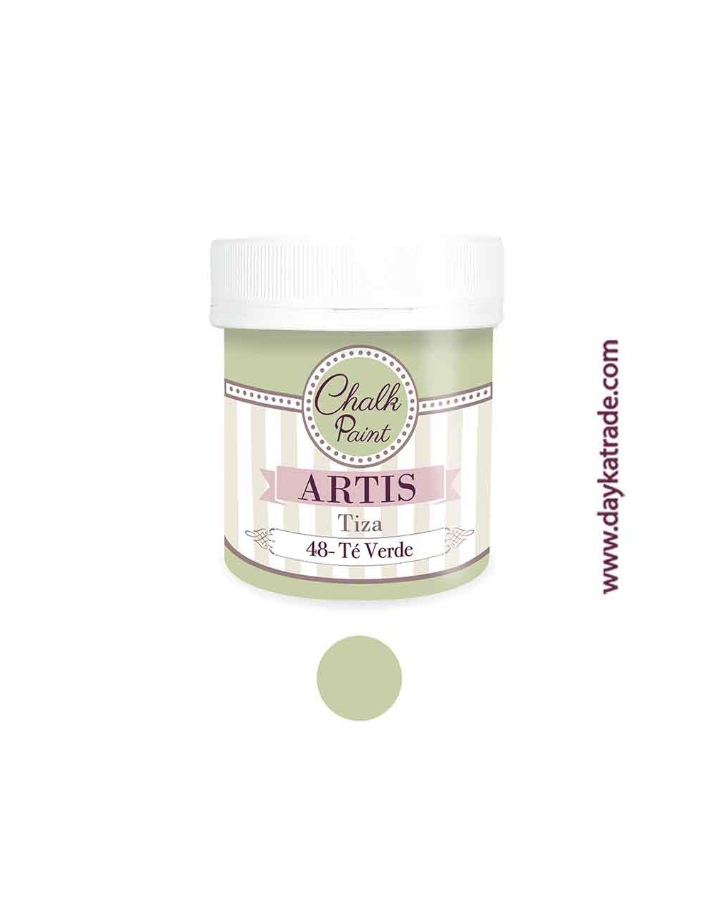 nº 48 té verde pintura tiza chalk paint artis 250 ml
