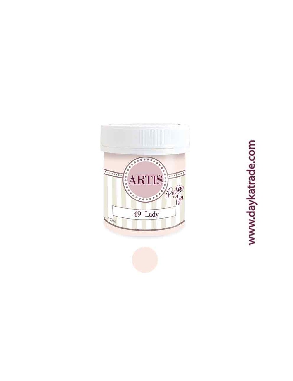 nº 49 lady pintura tiza chalk paint artis 100 ml