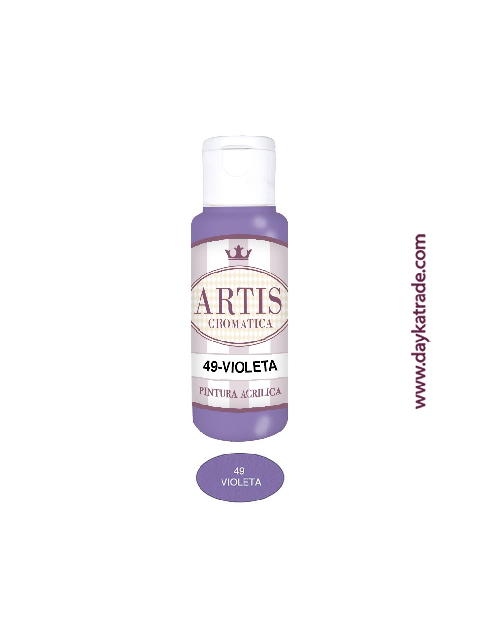 nº 49 violeta (60ml) pintura acrilica artis cromatica