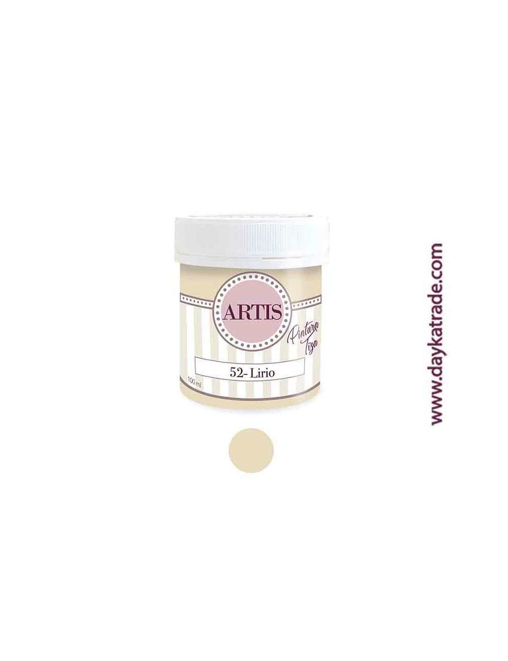 nº 52 lirio pintura tiza chalk paint artis 100 ml