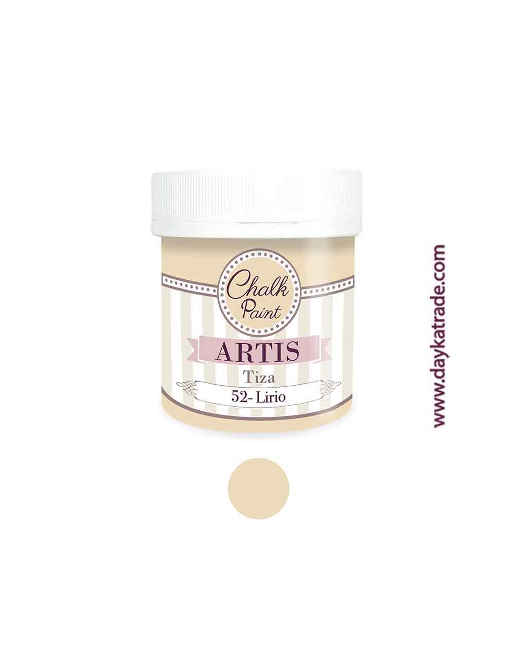 nº 52 lirio pintura tiza chalk paint artis 250 ml