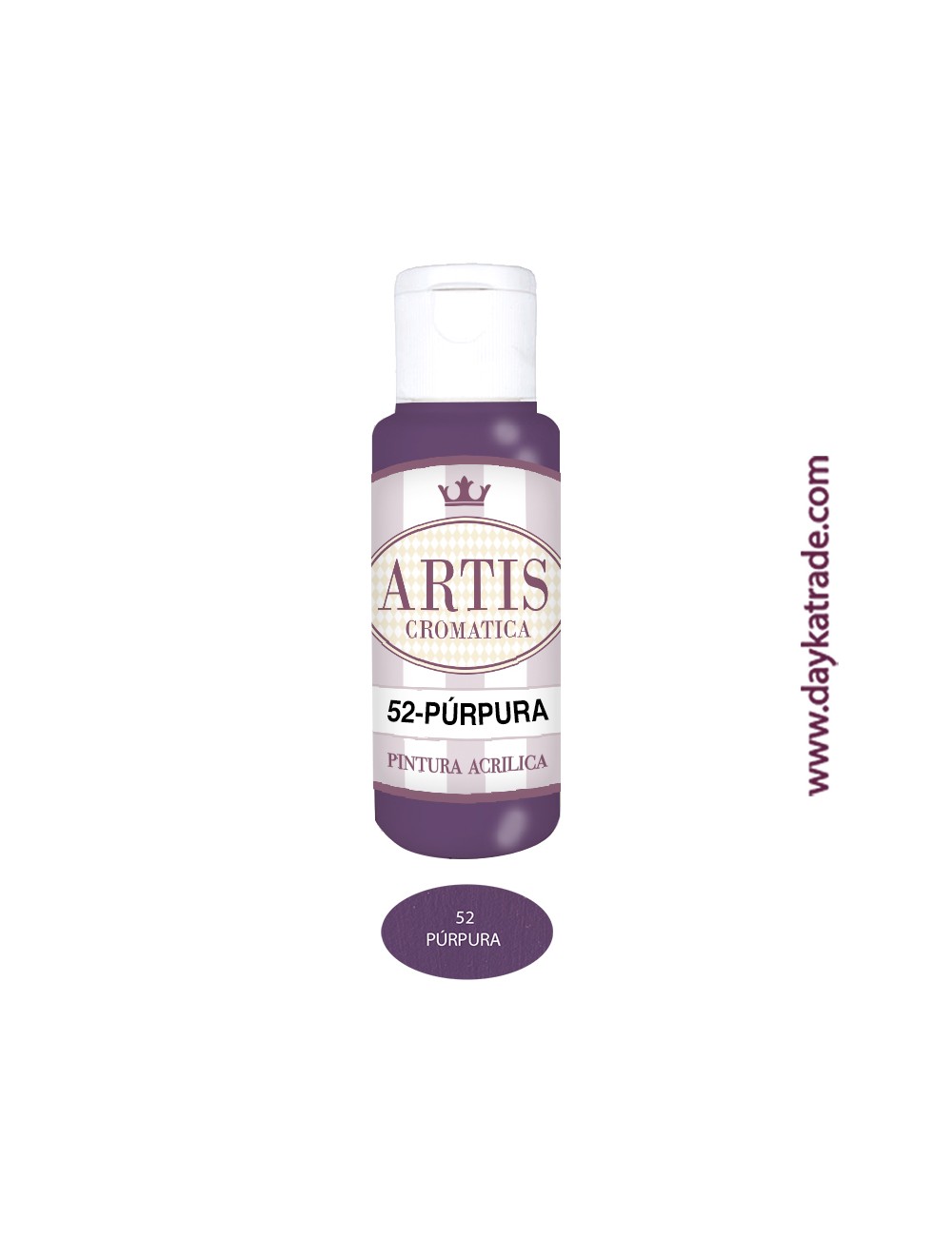 nº 52 púrpura (60ml) pintura acrilica artis cromatica