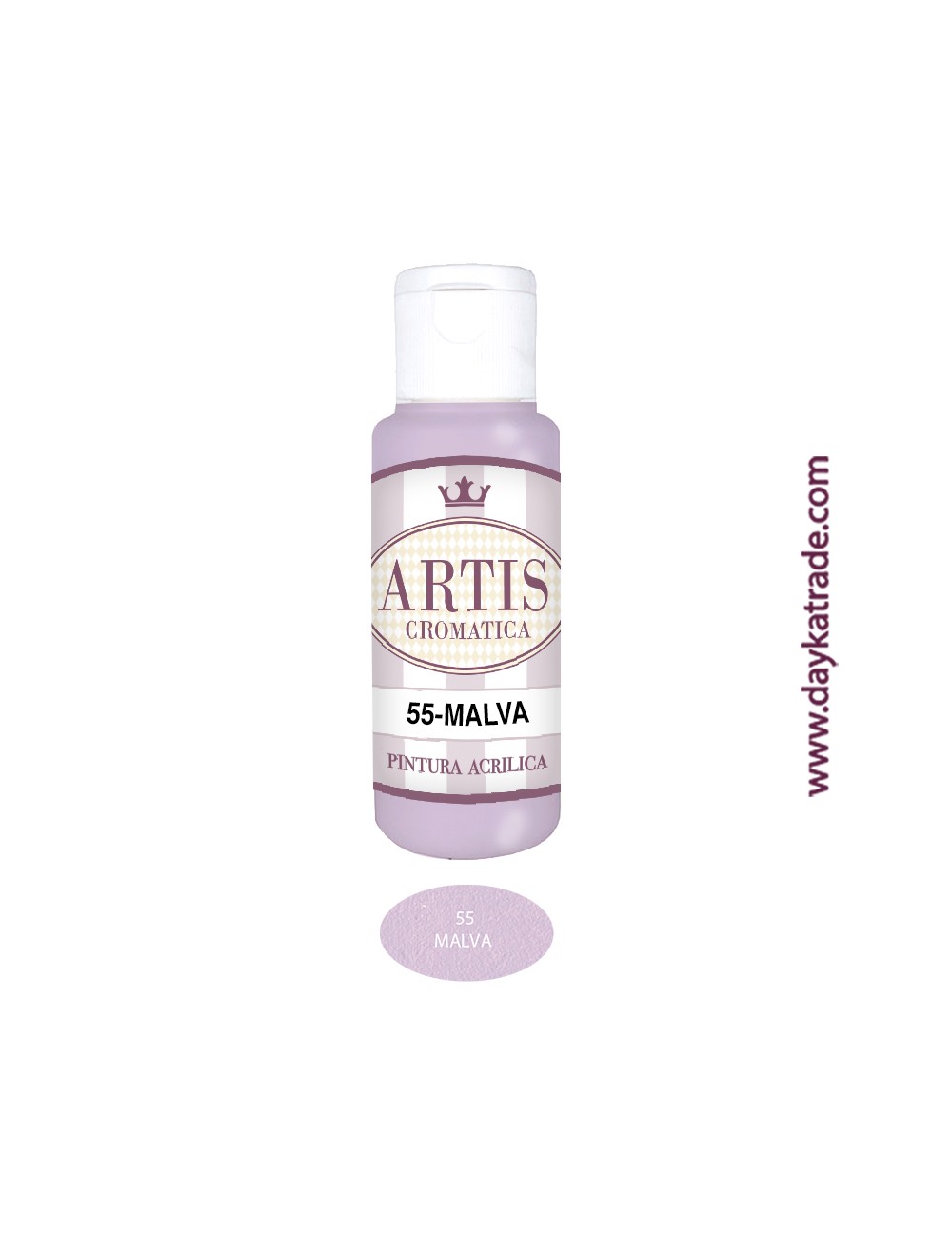 nº 55 malva (60ml) pintura acrilica artis cromatica
