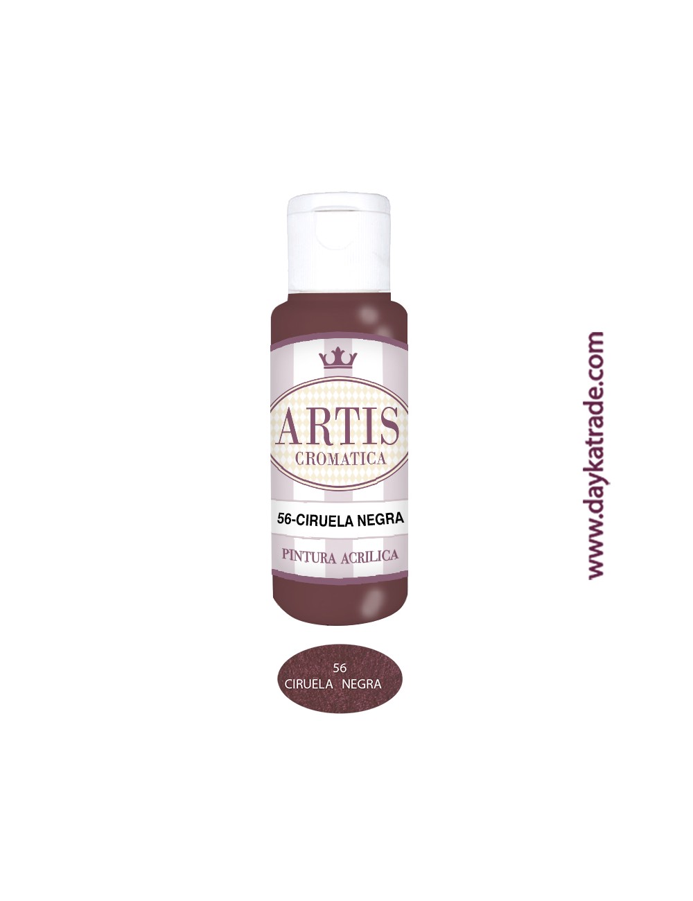 nº 56 ciruela negra (60ml) pintura acrilica artis cromatica