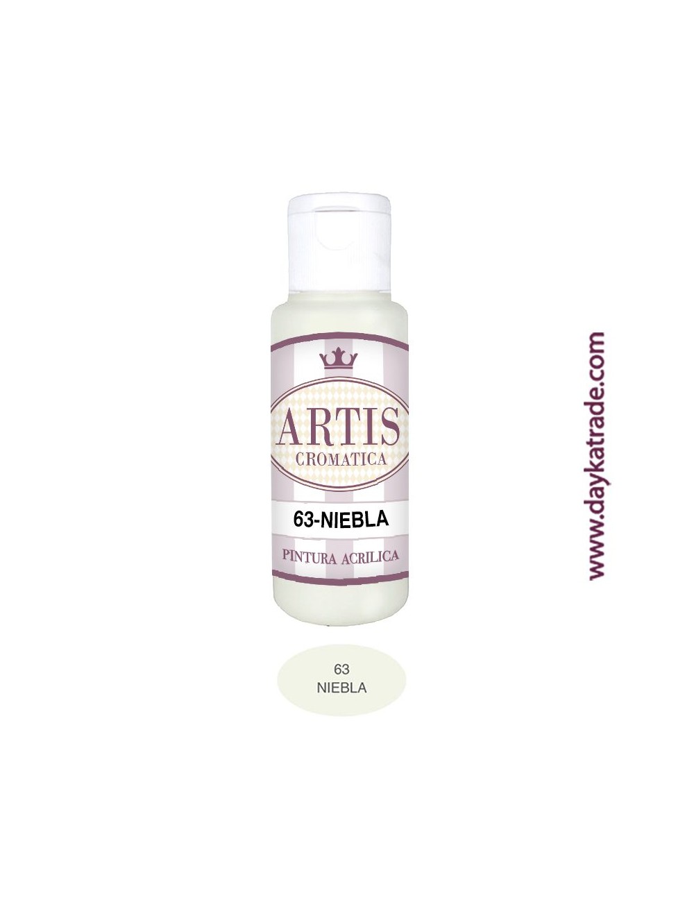 nº 63 niebla (60ml) pintura acrilica artis cromatica