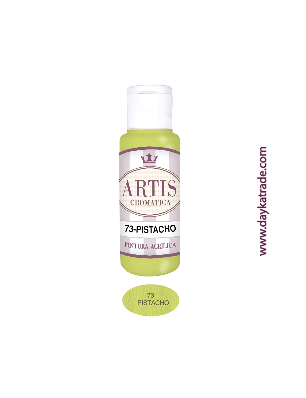 nº 73 pistacho (60ml) pintura acrilica artis cromatica