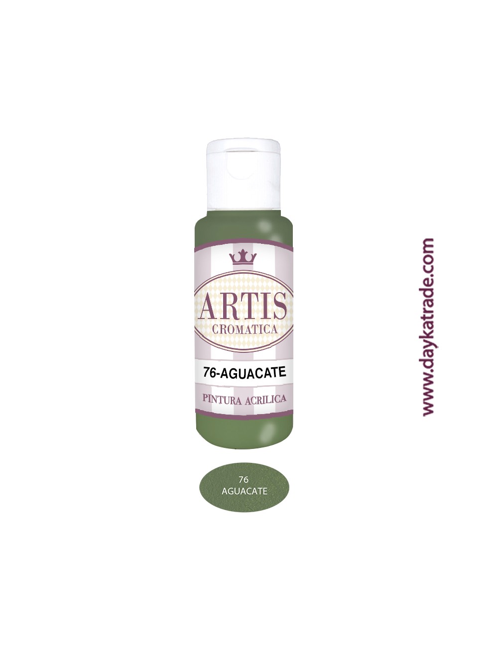 nº 76 aguacate (60ml) pintura acrilica artis cromatica