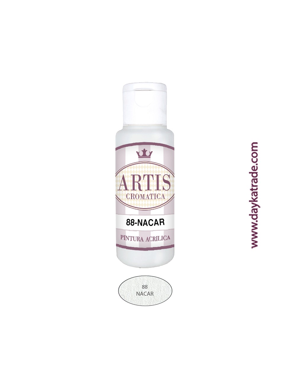 nº 88 nácar (60ml) pintura acrilica metalizada