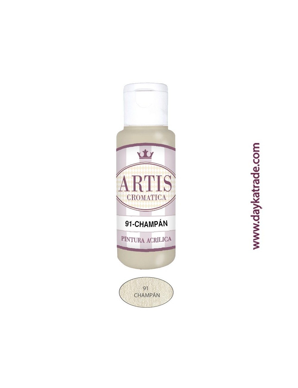 nº 91 champán (60ml) pintura acrilica metalizada