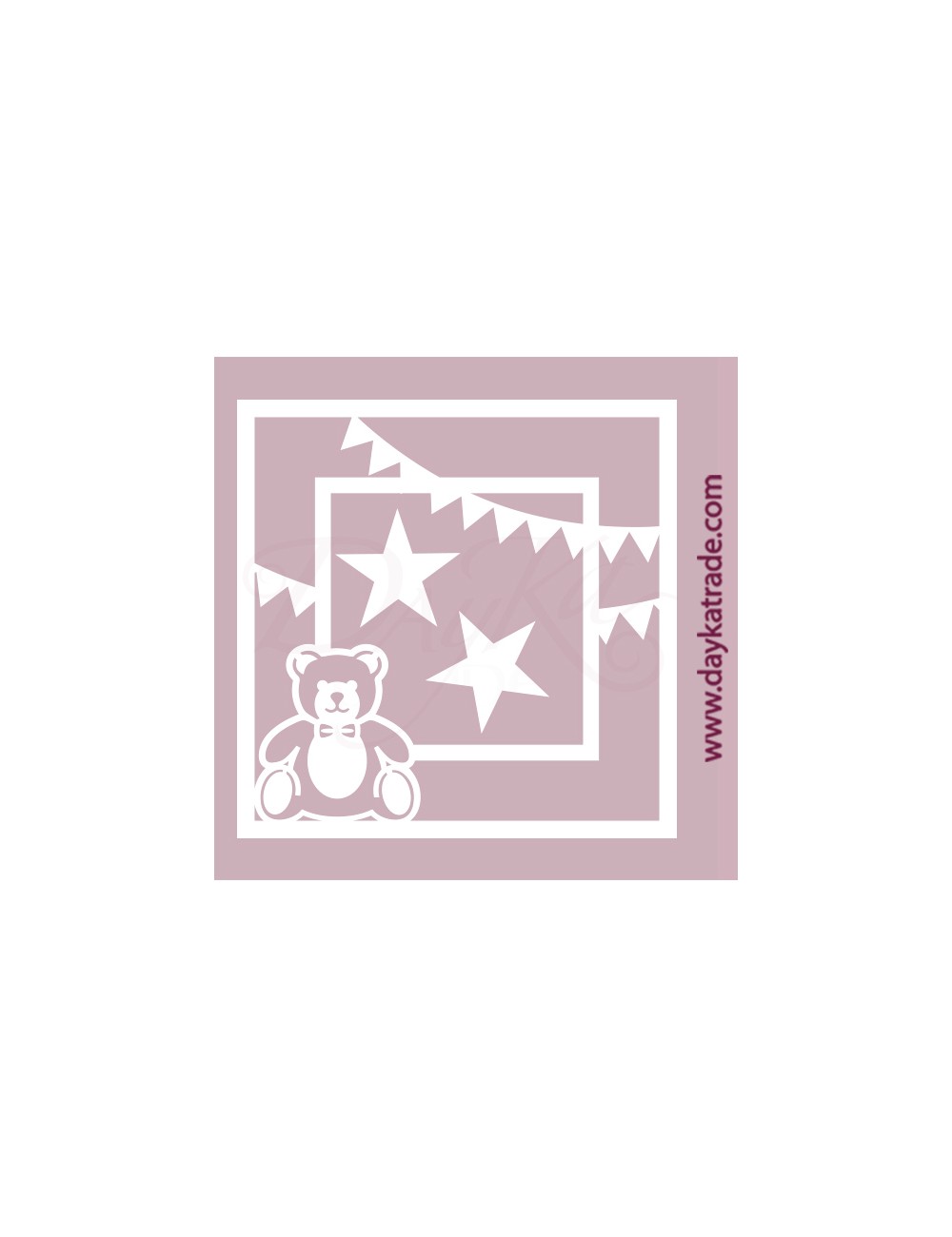 osito, estrellas y banderines