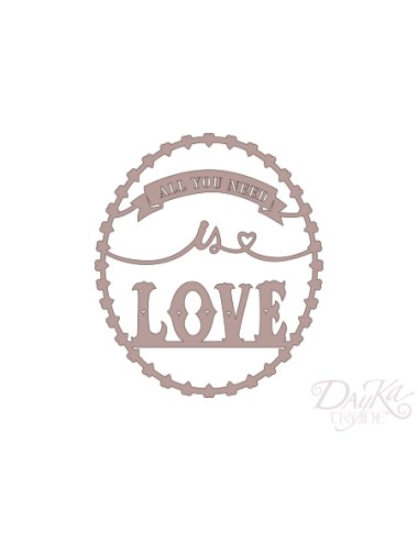 oval "all you need is love"