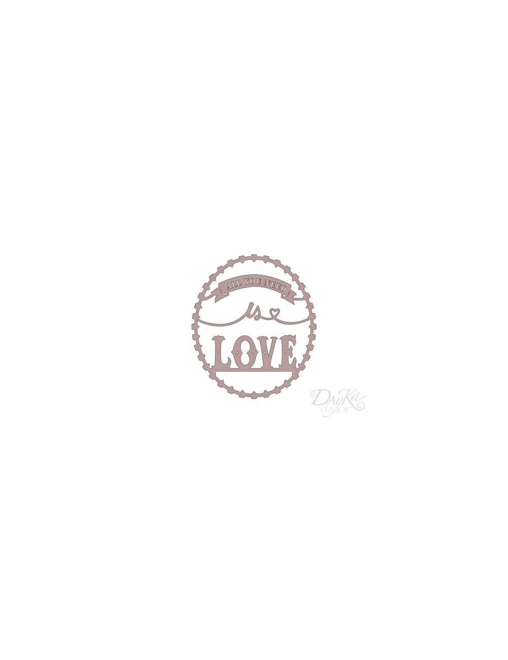 oval "all you need is love"