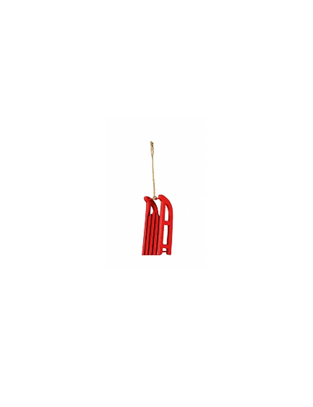 pack 6 trineos madera rojos