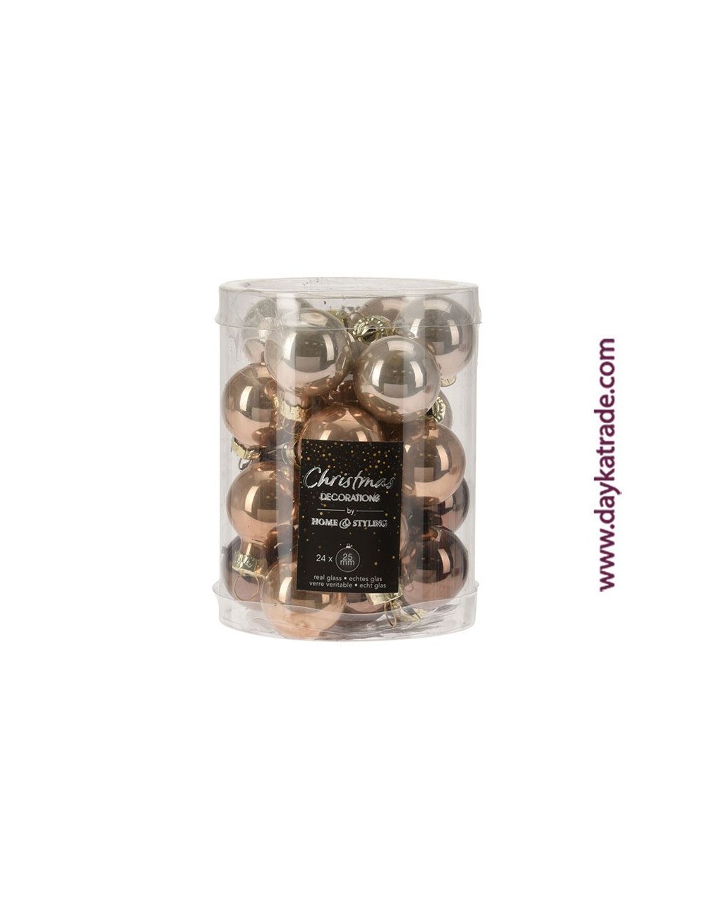pack de bolas de Navidad ámbar