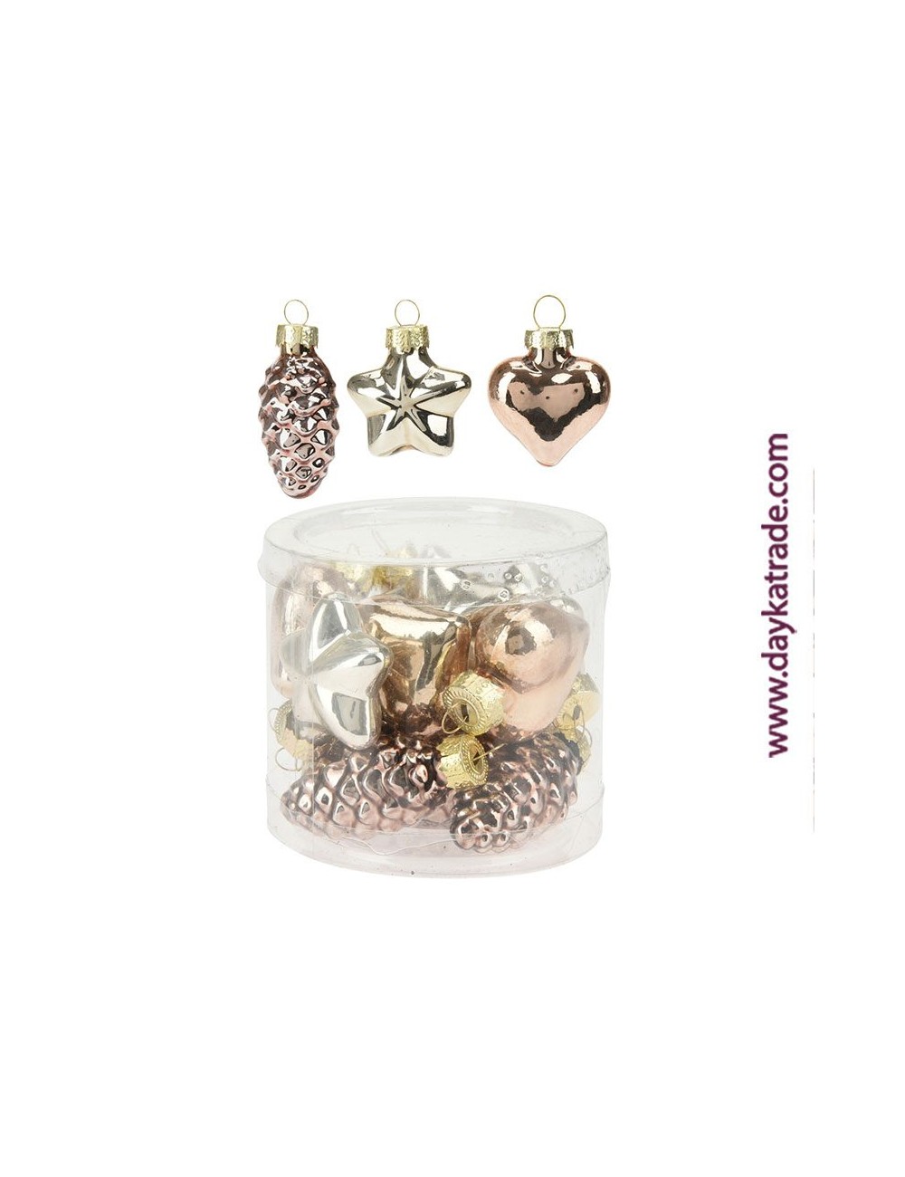 pack de decoración del árbol de Navidad ámbar