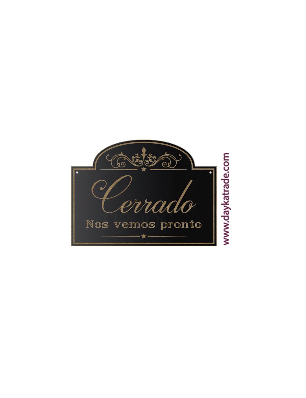 Pizarra "cerrado"