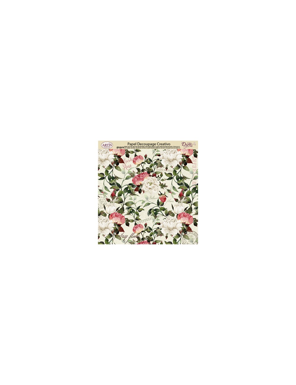 papel decoupage artis de dayka trade flores