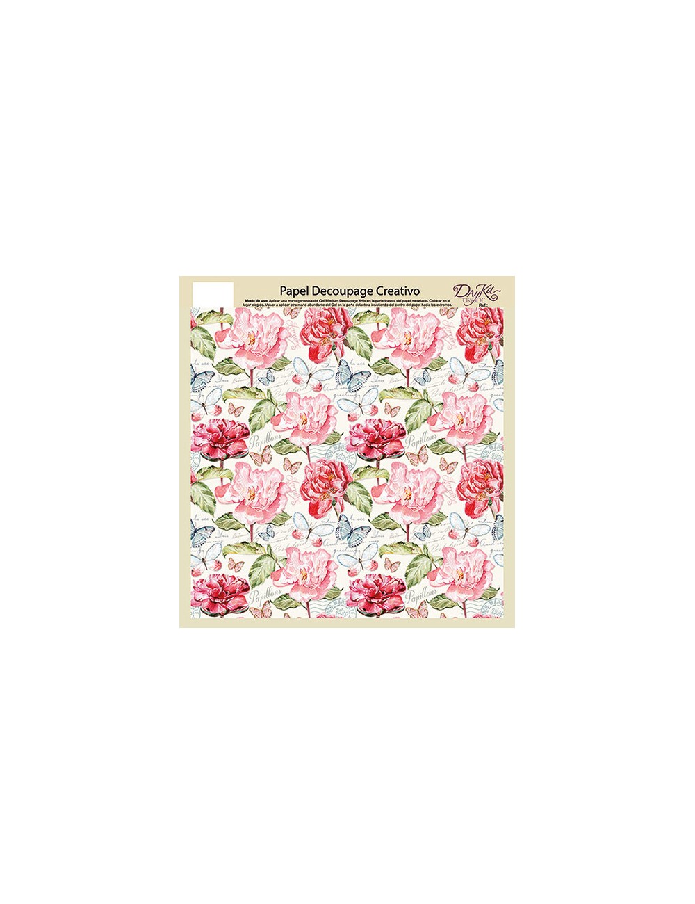 papel decoupage artis de dayka trade flores