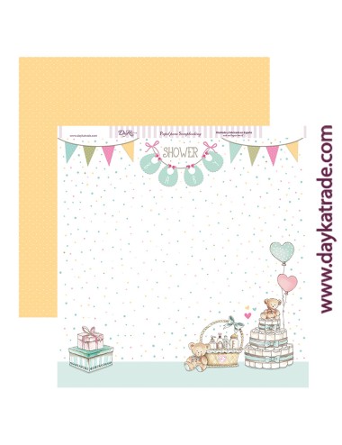 papel scrap "baby shower"