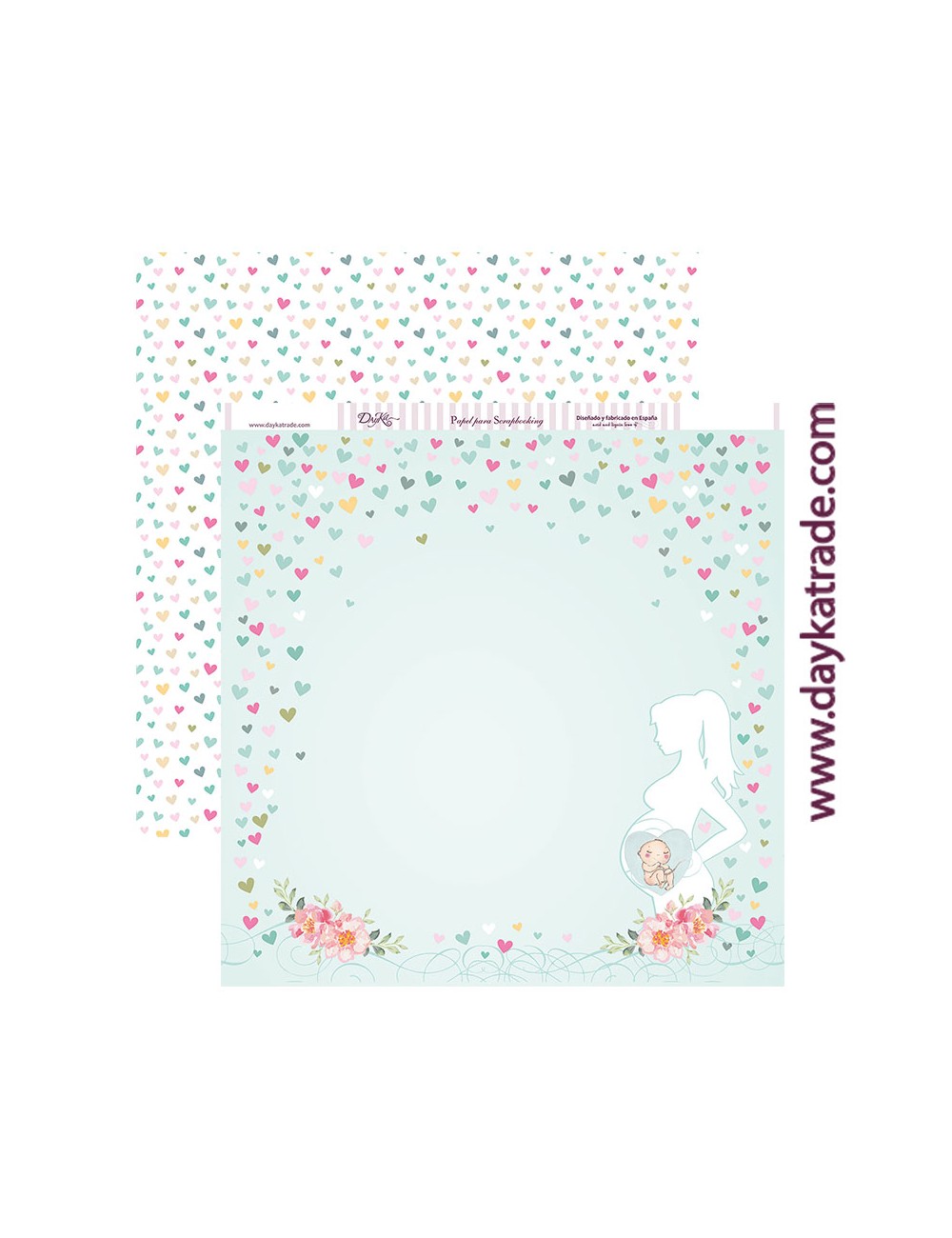 papel scrap "ecografía"