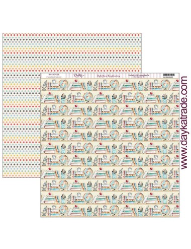 papel scrap "estanterías" dayka