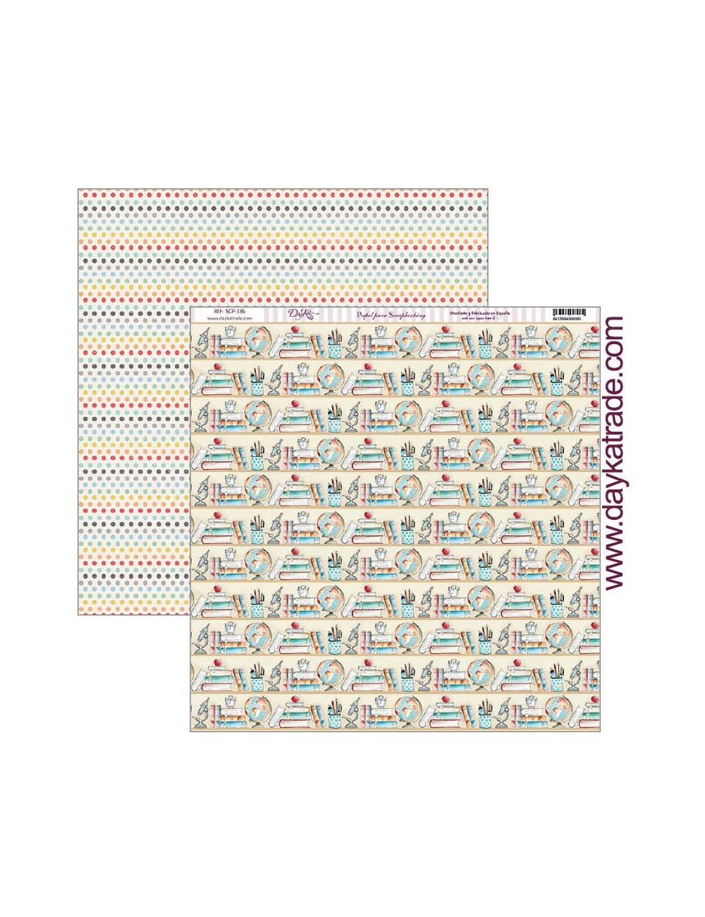 papel scrap "estanterías" dayka
