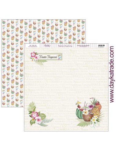 papel scrap "fiesta tropical" dayka