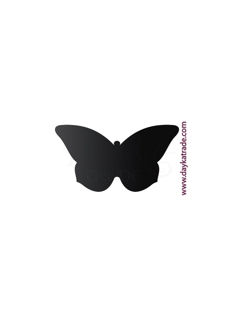 Pizarra con forma de mariposa