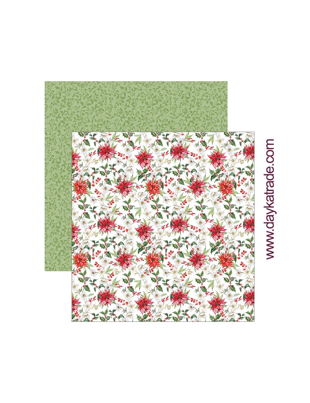 papel scrap "flores" dayka