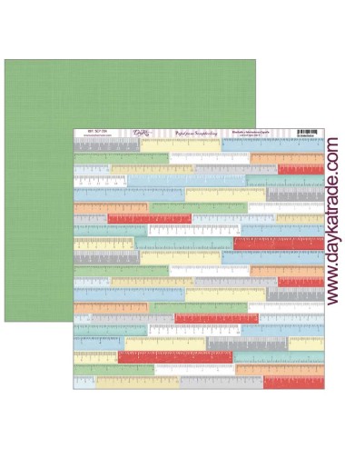 papel scrap "fondo reglas" dayka
