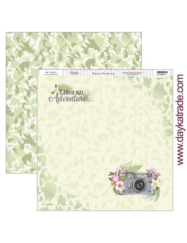 papel scrap "life´s an adventure" dayka