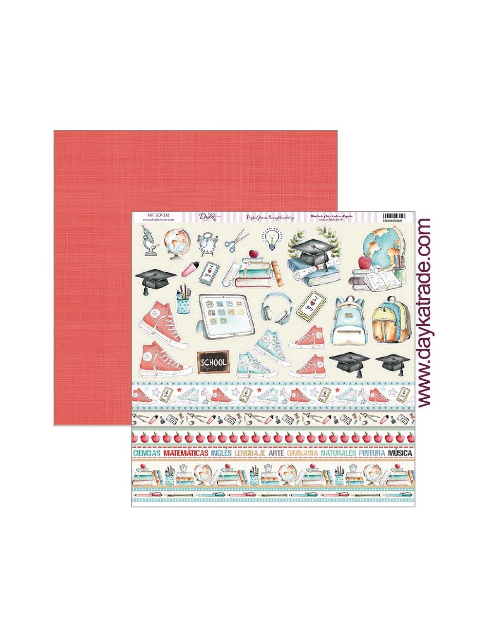 papel scrap "recortables y tiras" dayka